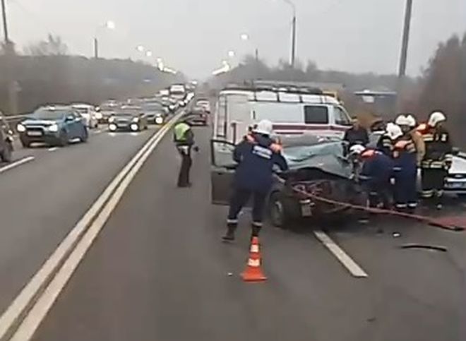 Опубликовано видео с места ДТП на Куйбышевском шоссе