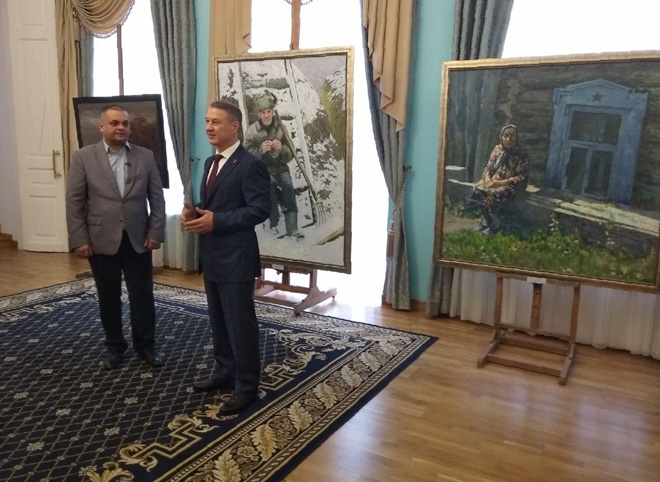В Рязанской облдуме открылась выставка картин