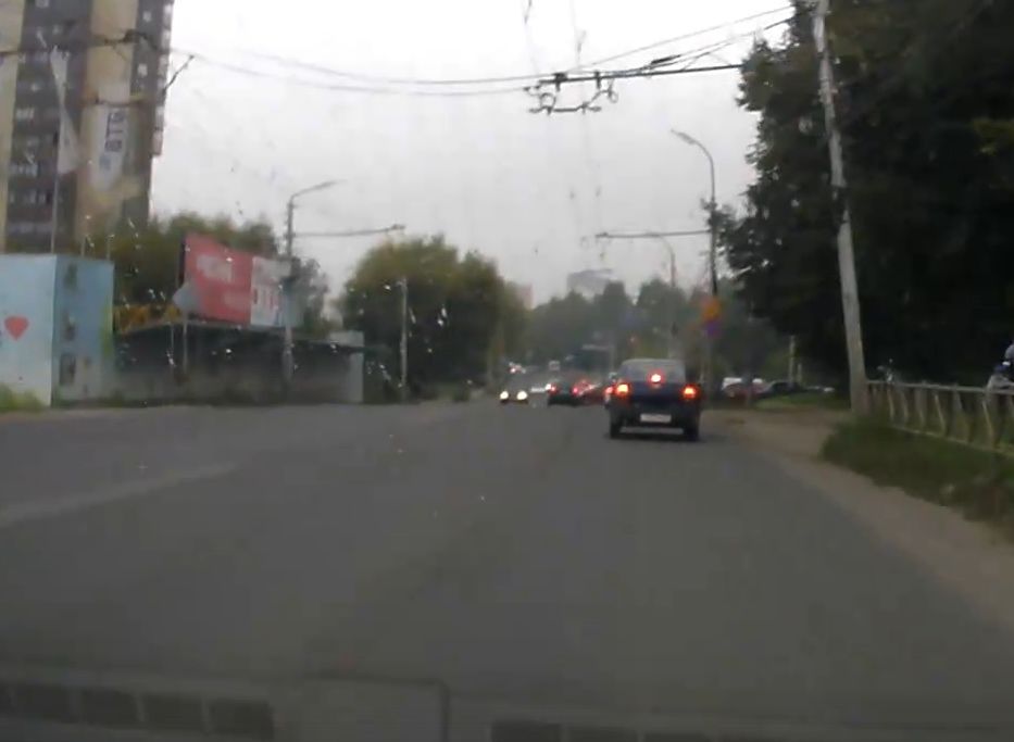 Момент ДТП на Касимовском шоссе попал на видео