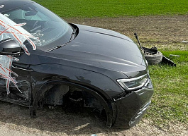 При столкновении Volkswagen и «Лады» в Кораблинском районе пострадал один из водителей