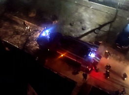 На улице Новоселов произошел пожар в многоэтажке   